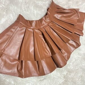 Brown Layered Skirt